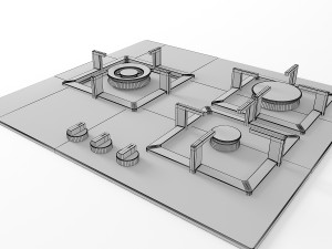 cooktop 05 3D-Modell