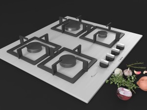 cooktop 06 Modelo 3D