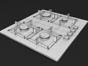 cooktop 06 Modelo 3D