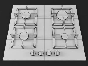 cooktop 06 Modelo 3D