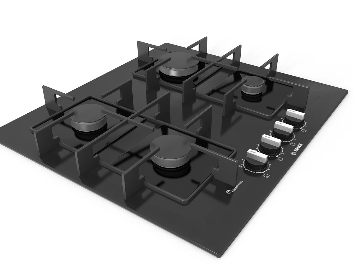 варочная панель 07 3D Модель .c4d .max .obj .3ds .fbx .stl .blend 