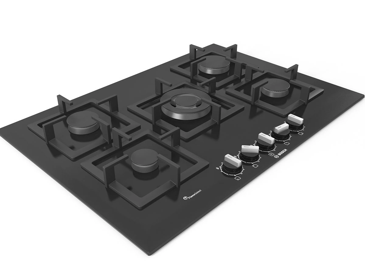 cooktop 08 3D Model .c4d .max .obj .3ds .fbx .stl .blend