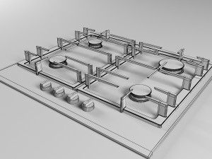 cooktop 10 3D Model