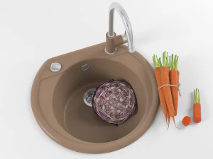 kitchen sink 01 3D Model