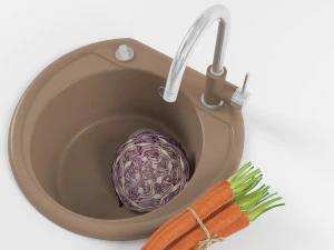 kitchen sink 01 3D Model