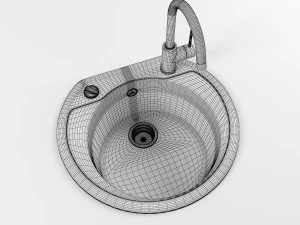 kitchen sink 01 3D Model