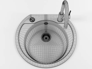 kitchen sink 01 3D Model