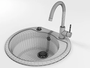 kitchen sink 01 3D Model