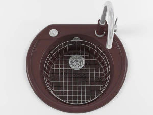 &eacute;vier de cuisine 02 Modèle 3D