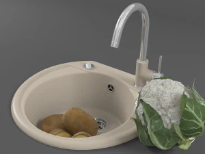 kitchen sink 03 3D Model