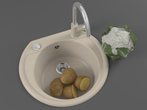 kitchen sink 03 Model 3D
