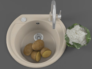 kitchen sink 03 Model 3D