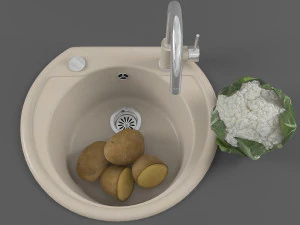 kitchen sink 03 3D Model