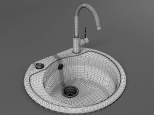kitchen sink 03 3D Model