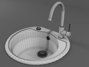 kitchen sink 03 3D Model