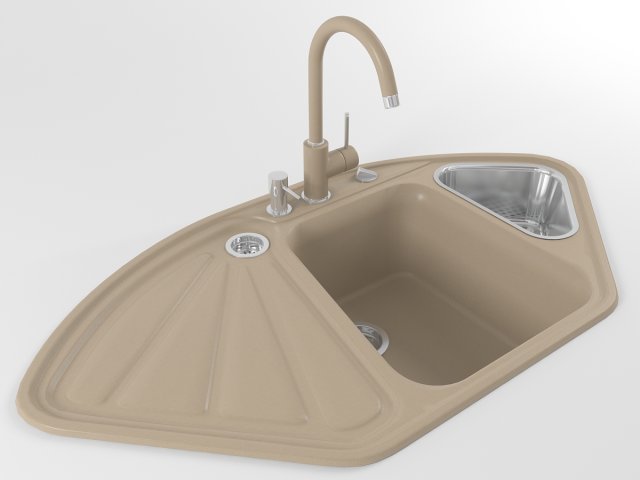 kitchen sink 04 Model 3D .c4d .max .obj .3ds .fbx .stl .blend 