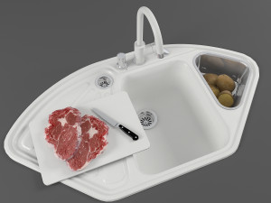 kitchen sink 06 Modello 3D