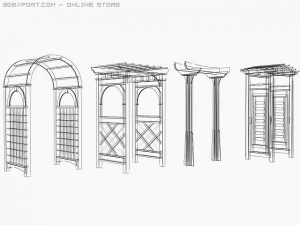 zestaw trzpieni 1 Model 3D