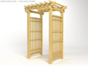 arbor trellis set2 3D 모델