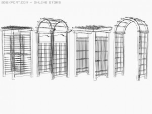 arbor trellis set2 3D 모델