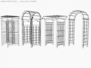 arbor trellis set2 3D Model