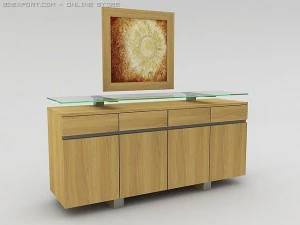 novo dining set 3D Model