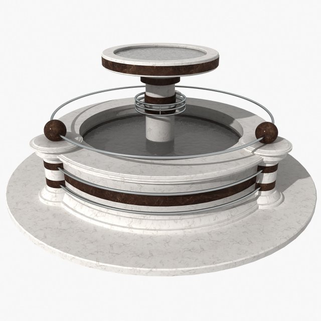 fountain 06 3D 모델 .c4d .max .obj .3ds .fbx .stl .blend 