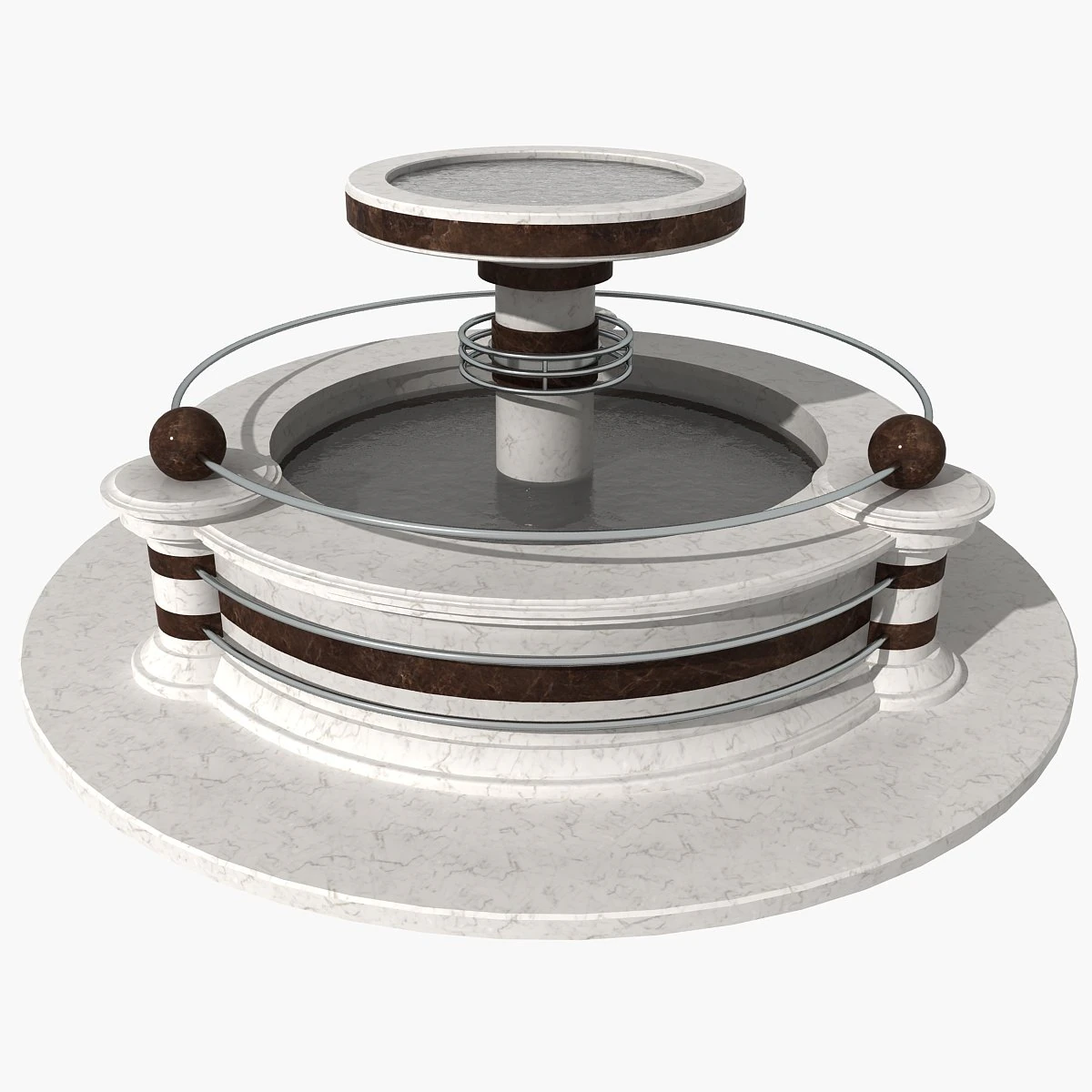 fountain 06 3D Model .c4d .max .obj .3ds .fbx .stl .blend
