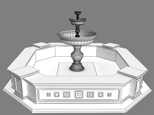 fountain 07 3Dモデル