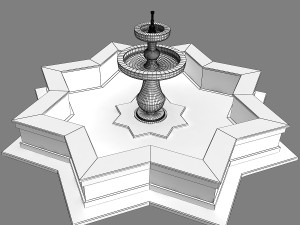 fountain 09 Model 3D