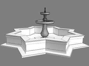fountain 09 Model 3D