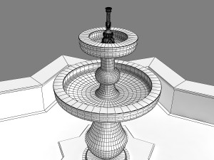 fountain 09 Model 3D