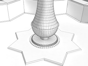 fountain 09 Model 3D