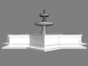 fountain 09 Model 3D