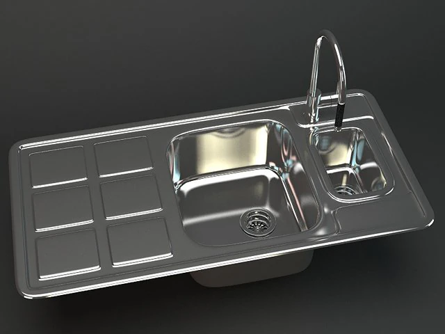 kitchen sink cuadro 2b 3D Model .c4d .max .obj .3ds .fbx .stl .blend