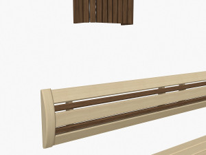 sauna bench 01 3D-Modell