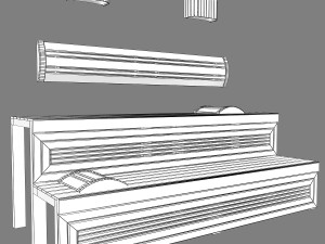 sauna bench 01 3D-Modell