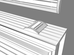 sauna bench 01 3D-Modell
