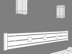 sauna bench 02 3D Model