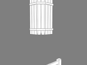 sauna bench 02 3D Model