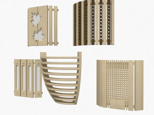 sauna light set 01 3D Model