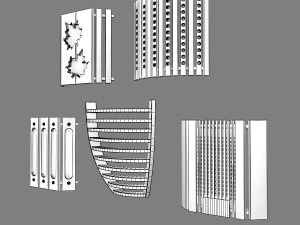 sauna light set 01 3D Model