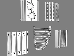 sauna light set 01 3D Model