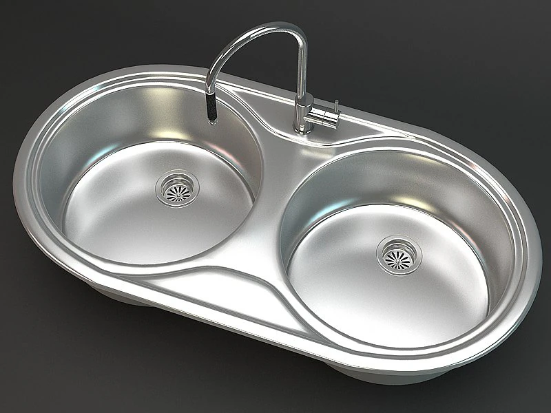 kitchen sink dr 80 2b 3D Model .c4d .max .obj .3ds .fbx .stl .blend 