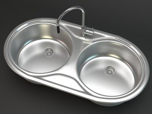 kitchen sink dr 80 2b Modelo 3D