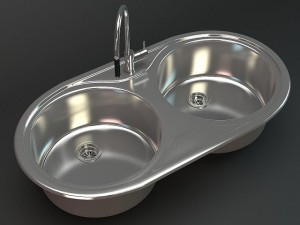 kitchen sink dr 80 2b 3D Модель