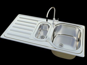 kitchen sink bianco lanis 6s 3D Model