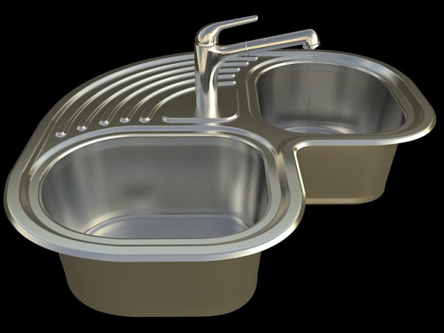 kitchen sinkalveus futur 70 Modelo 3D .c4d .max .obj .3ds .fbx .stl .blend 