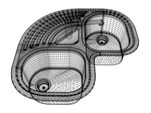 pia de cozinhaalveus futur 70 Modelo 3D