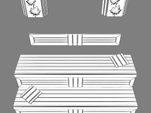 sauna bench 03 3D मॉडल